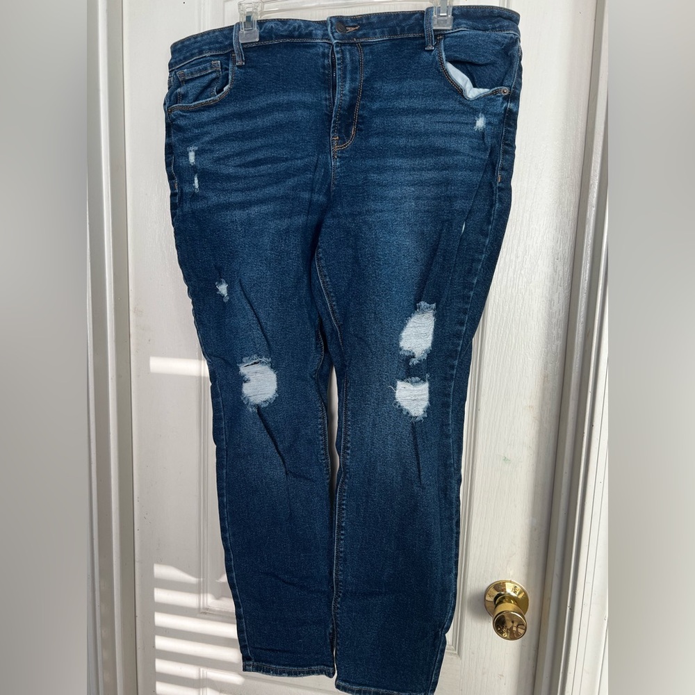 OLD NAVY | ROCKSTAR SUPER SKINNY MID-RISE | Plus Size 18